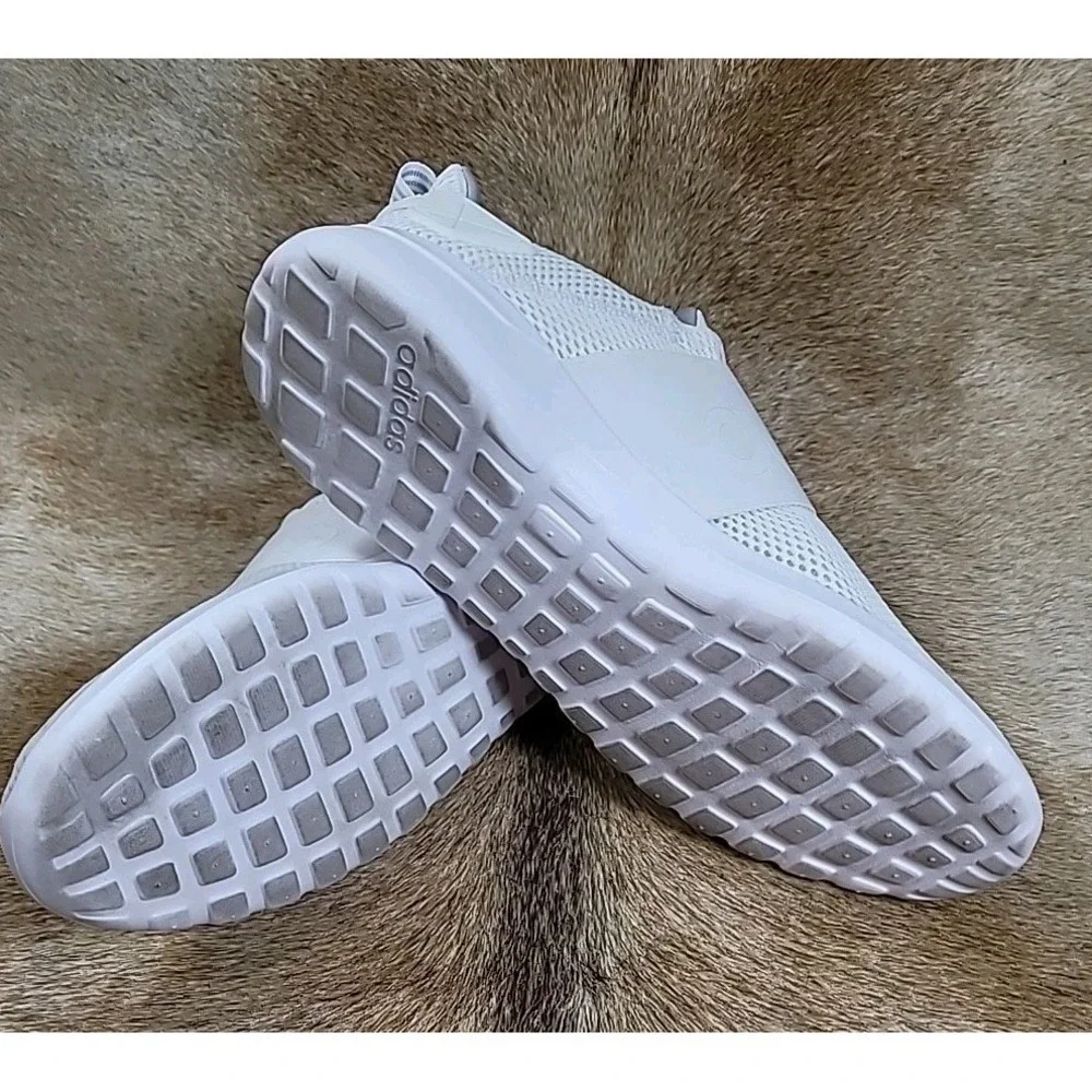 Adidas Lite Racer Adapt 3.0 White Slip-On Running Shoes BC0941 Men's Size 9.5